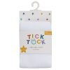 45B109: Baby Girls Cotton Rich Plain White Tights (0-24 Months)