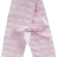 Baby Girls 1 Pair Bow Tights- Pink (0-24 Months)