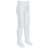 Girls Plain White Cotton Rich Tights (2-13 Years)