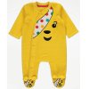 GX511: Baby Pudsey Bear Fleece All In One/ Sleepsuit (9-12 Months)
