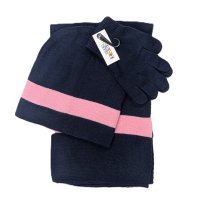 6262-2: Girls 3 Piece Hat, Scarf & Gloves Set  (7-13 Years)