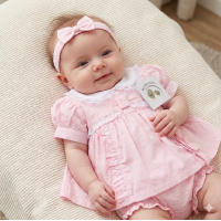 BIS-2120-6281: Baby Dress, Pant & Headband Set  (6-24 Months)