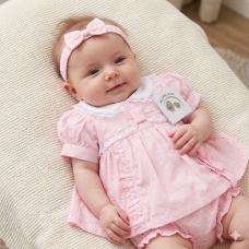 BIS-2120-6281: Baby Dress, Pant & Headband Set  (6-24 Months)