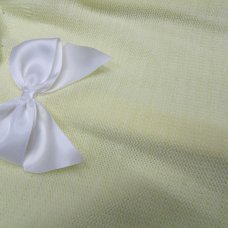 MC757-Lemon: Baby Bow Knitted All In One (0-9 Months)