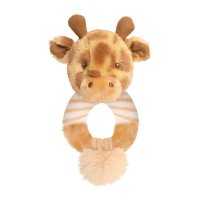 SE6904-Giraffe: 14cm Keeleco Huggy Giraffe Ring Rattle (100% Recycled)
