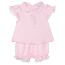 8002B: Baby Girls Top & Bloomer Outfit (9-24 Months)