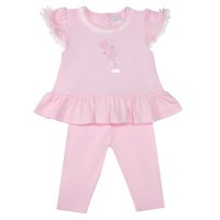 8003A: Baby Girls Top & Legging Outfit (0-9 Months)