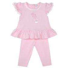 8003A: Baby Girls Top & Legging Outfit (0-9 Months)