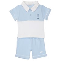 8005A: Baby Boys Polo Top & Short Outfit (0-9 Months)