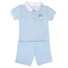 8016B: Baby Boys Polo Top & Short Outfit (9-24 Months)