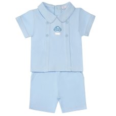 8017B: Baby Boys Polo Top & Short Outfit (9-24 Months)
