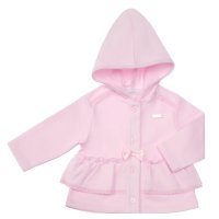 8024A: Baby Girls Pink Hooded Jacket (0-9 Months)