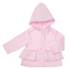 8024A: Baby Girls Pink Hooded Jacket (0-9 Months)
