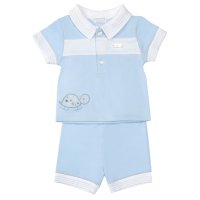 8026B: Baby Boys Polo Top & Short Outfit (9-24 Months)