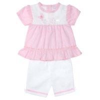 8037B: Baby Girls Top & Pant Outfit (9-24 Months)