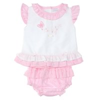 8040B: Baby Girls Top & Jam Pant Outfit (9-24 Months)