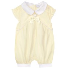 8042A: Baby Girls Lemon Romper (0-9 Months)