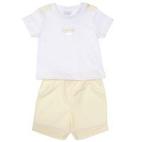 8048A: Baby Boys Lemon T-Shirt & Short Outfit (0-9 Months)