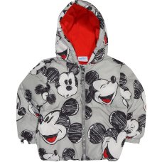 PGX16: Mickey Mouse Fleece Lined, Padded, Hooded Jacket/ Coat (6-12 Months)