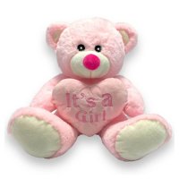 30415-15P:  38CM PINK BEAR WITH HEART