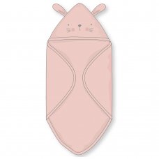 A24458: Baby Pink Bunny Hooded Towel/Robe