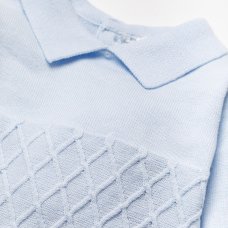 A24737: Baby Boys Knitted 2 Piece Outfit (0-12 Months)