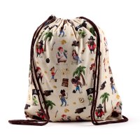 BAG214: Jolly Rogers Pirate Canvas Drawstring Bag