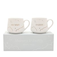 BM224: BAMBINO SET OF 2 MUGS - MUMMY & DADDY