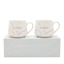 BM224: BAMBINO SET OF 2 MUGS - MUMMY & DADDY