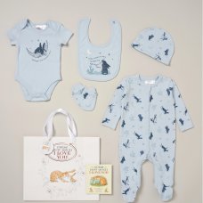 C04559: Baby Boys Guess How Much I Love You 7 Piece Mesh Bag Gift Set With Book (NB-6 Months)