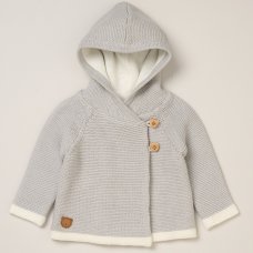 C05338: Baby Unisex Wrap Over Double Knit Cardigan (0-12 Months)