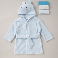 C05721: Baby Bear Dressing Gown With 3 Washcloths (6-24 Months)