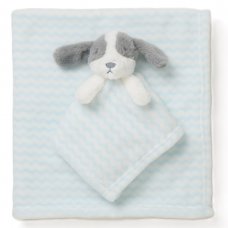 C05738: Baby Boys Puppy Comforter & Blanket
