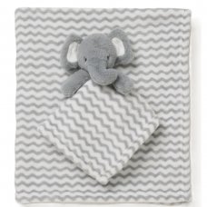 C05751: Baby Unisex Elephant Comforter & Blanket
