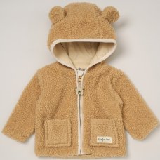C05811: Baby Unisex Sherpa Hooded Jacket (0-18 Months)