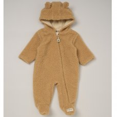 C05818: Baby Unisex Sherpa Hooded Pramsuit (0-12 Months)