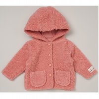 C05819: Baby Girls Sherpa Hooded Jacket (0-18 Months)