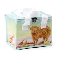 COOLB112: RPET Cool Bag Lunch Bag Jan Pashley Highland Coo Cow