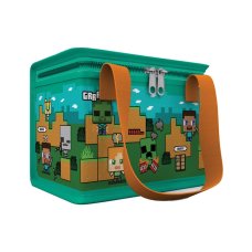 COOLB145: RPET Cool Bag Lunch Bag Minecraft Chibi Steve & Alex