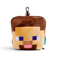 CUSH306: Relaxeazzz Minecraft Steve Shaped Plush Travel Pillow & Eye Mask