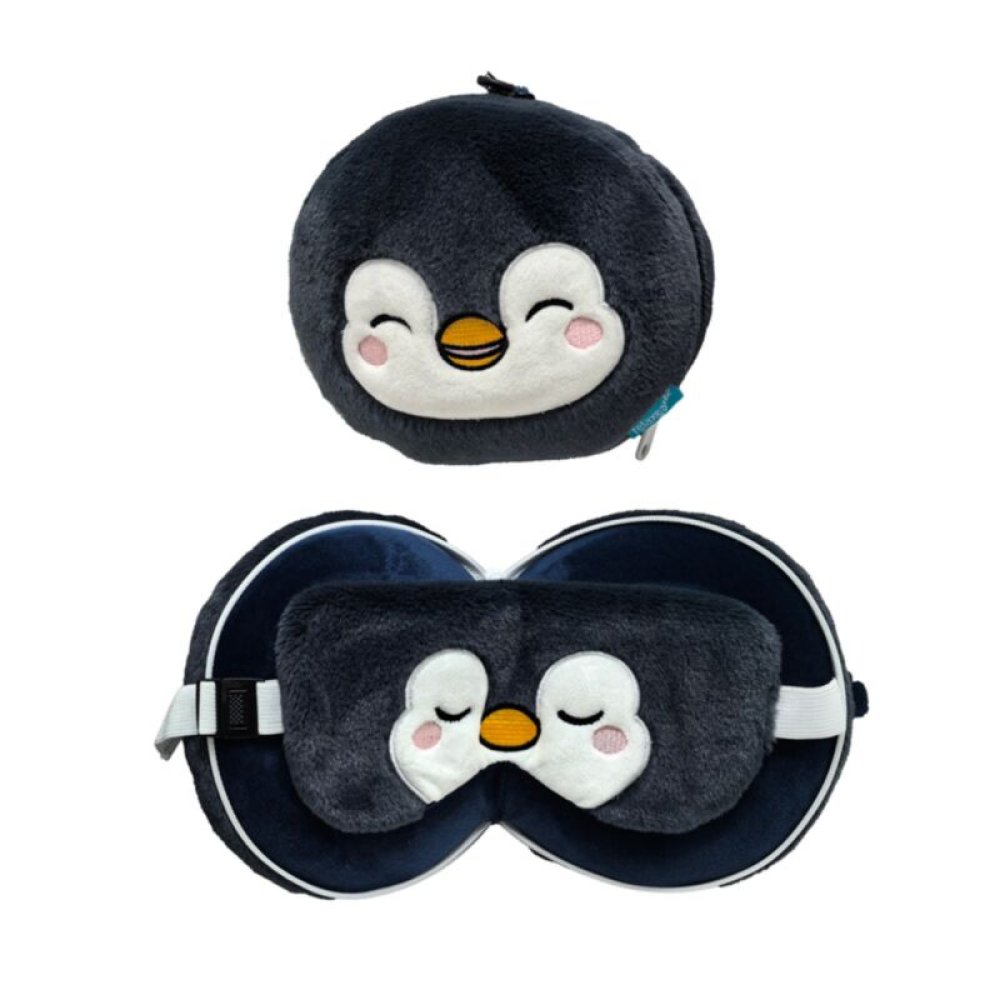 CUSH486: Relaxeazzz Nico The Penguin Plush Travel Pillow & Eye Mask CUSH486: Relaxeazzz Nico The Penguin Plush Travel Pillow & Eye Mask