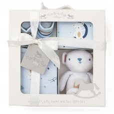 D06128: Sky 4 Piece Luxury Boxed Gift Set (0-3 Months)