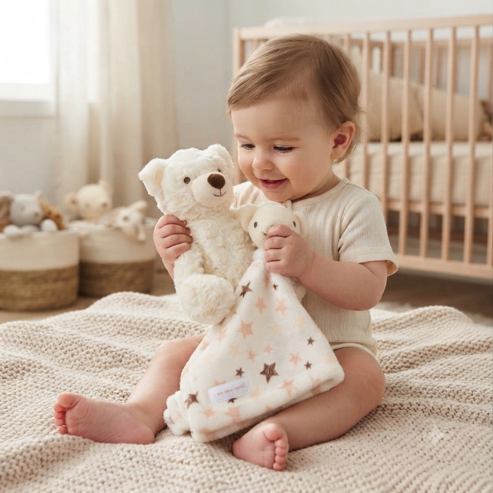 D06332: Baby Bear Plush Toy & Comforter Set D06332: Baby Bear Plush Toy & Comforter Set