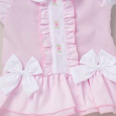 D06434A: Baby Girls Dress, Pant & Headband Set (0-9 Months)