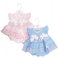 D06547A: Baby Girls Dress, Pant & Headband Set (0-9 Months)