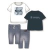 D06616: Boys Bench 2 Pack T-Shirt & Jean Outfit (18 Months-5 Years)