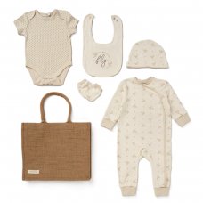 D07053: Baby Unisex Organic Cotton 6 Piece Gift Set (NB-6 Months)