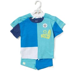 D07079: Baby Boys 2 Pack T-Shirt & 2 Pack Short Set (9-24 Months)