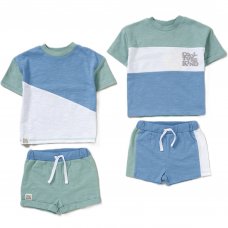 D07082: Baby Boys 2 Pack T-Shirt & 2 Pack Short Set (9-24 Months)