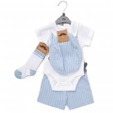 D07285:  Baby Boys 4 Piece Outfit (0-12 Months)